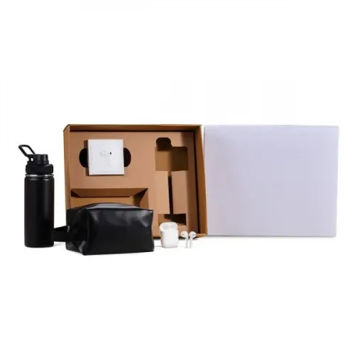 KIT GARRAFA, NECESSAIRE E FONE - 3 PÇS-KT-90536-BCO