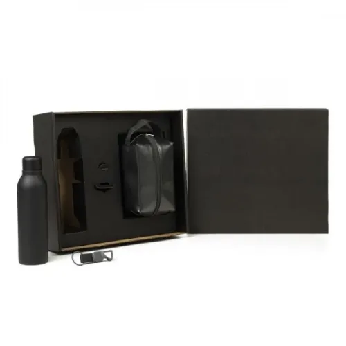 KIT NECESSAIRE, GARRAFA E CHAVEIRO - 3 PÇS-KT-90551
