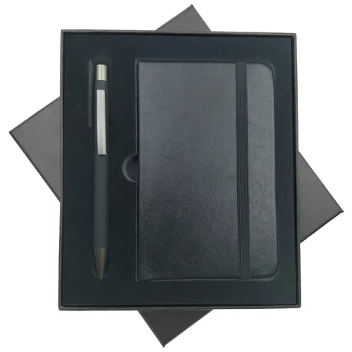 Kit Bloco de Anotações, Caneta e Caixa-A6-6+307B+A6-BOX