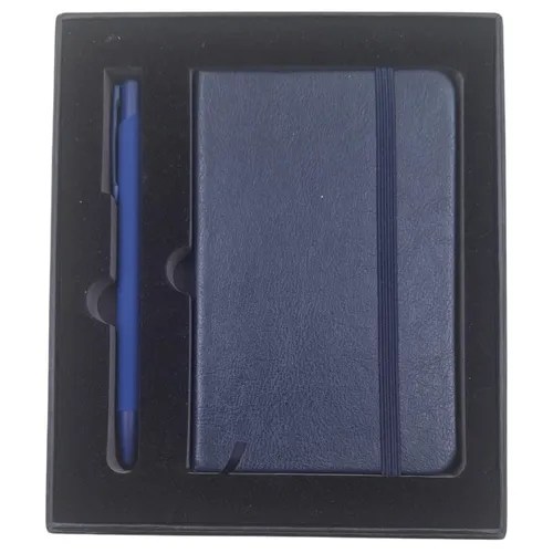 Kit Bloco de Anotações, Caneta e Caixa-A6-6+24028B+A6-BOX