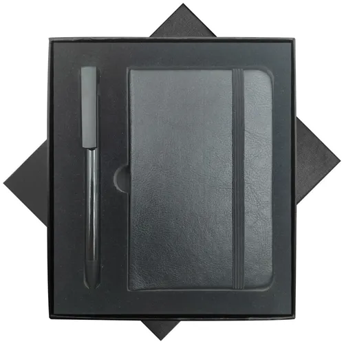 Kit Bloco de Anotações, Caneta e Caixa-A6-6+YJ2003+A6-BOX