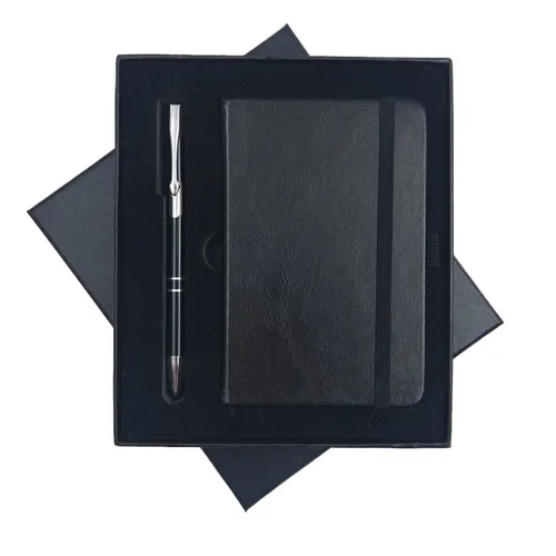 Kit Bloco de Anotações e Caneta de metal-A6-P+9997B+A6-BOX