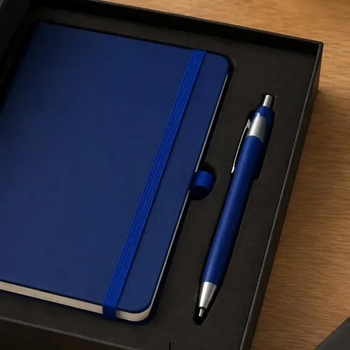 Kit Boas Vindas Corporativo Moleskine A5 e Caneta Plástica-KFA0054