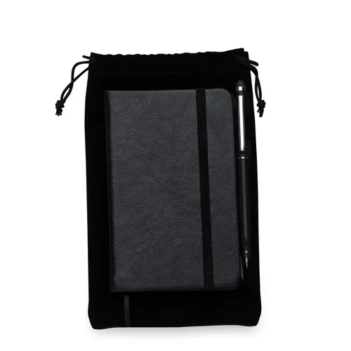 #Kit Caderneta tipo Moleskine com Caneta-13385