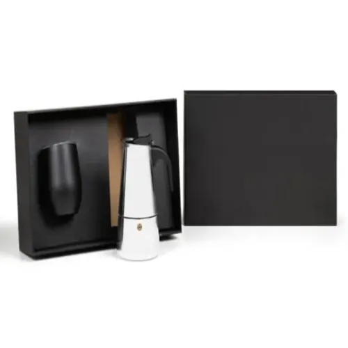 Kit Cafeteira Italiana E Copo Térmico - 2 Pçs-KT-90569