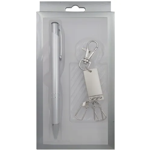 Kit Caneta E Chaveiro Em Metal-9997B+KCD92/1+PVC2IN1