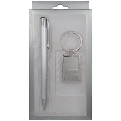 Kit Caneta E Chaveiro Em Metal-9997B+HJ1955+PVC2IN1