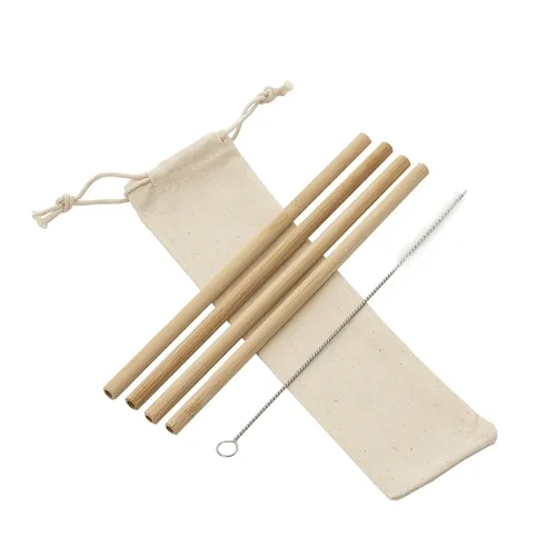 Kit Personalizado com Canudos de Bambu com Escova de Limpeza Ecológico Personalizado-14597