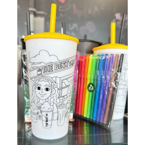 Kit Copo para Pintar e Canetinhas -151MC