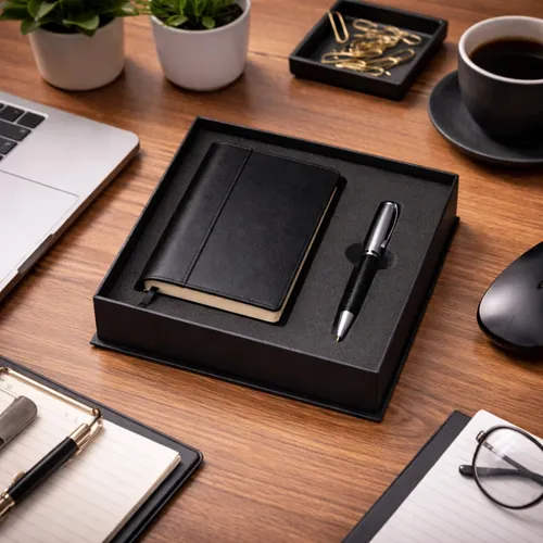 Kit Executivo Moleskine em Couro e Caneta -COU0002