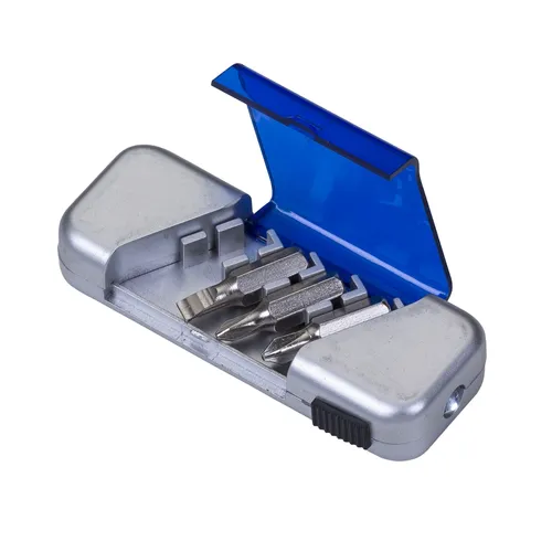 #Kit Ferramenta 4 peças com Lanterna-12936-AZU