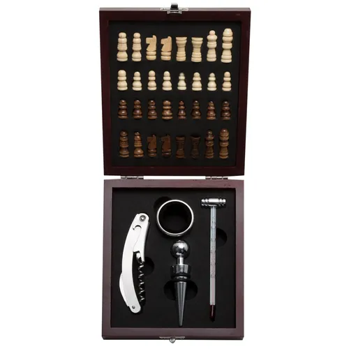 #Kit Vinho Xadrez 4 peças-13121