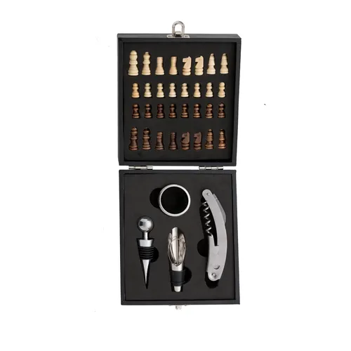 #Kit Vinho Xadrez 4 peças-04450-PRE