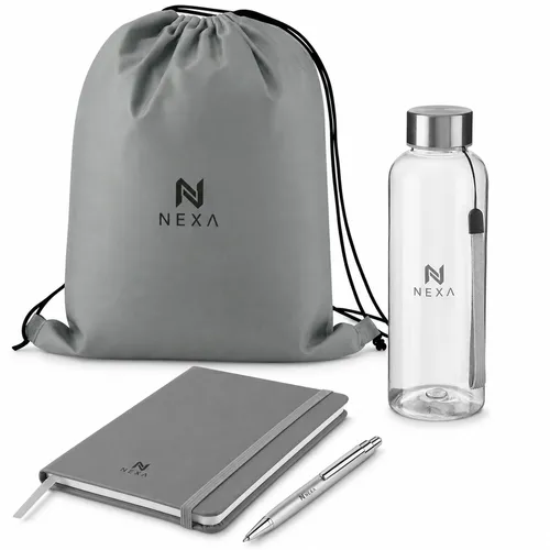 Kit de Boas-Vindas Personalizado com Mochila, Garrafa, Caderneta e Caneta-KIT- BV004