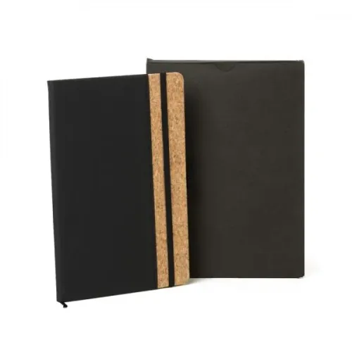 CADERNO C/ PAUTA - PRETO - 14X21CM-LE-10371