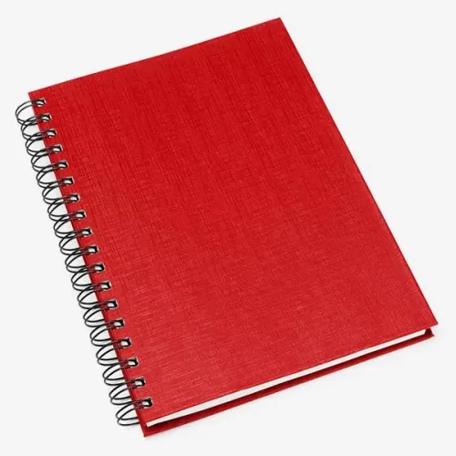 CADERNO PAUTADO COM WIRE-O - VERMELHO - 23,5X18CM - 100 FLS-LE-30604-NA