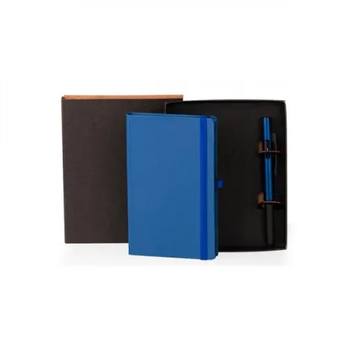 CADERNETA P/ ANOTAÇÕES COM CANETA - AZUL-LE-31733