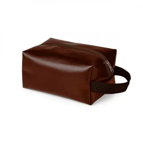 NECESSAIRE C/ ALÇA EM MATERIAL SINTÉTICO - MARROM-003MRPMA-09758