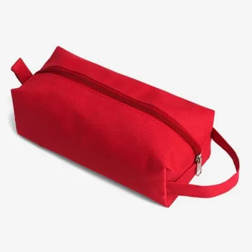 NECESSAIRE EM NYLON 600 COM ALÇA - VERMELHA-MA-09764
