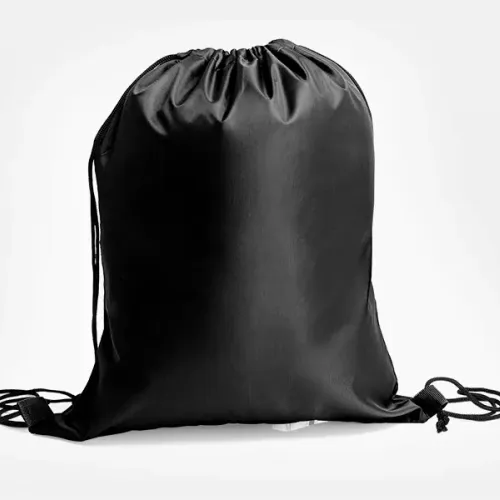 MOCHILA SACOLA PRETA EM NYLON 210D - 350X410 MM-MA-A3601
