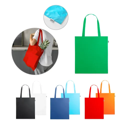 MAPUTO. Sacola 100% poliéster reciclado 190T com alças-92929