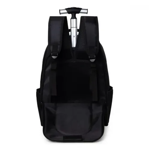 MOCHILA EM POLYESTER 600D COM RODINHA - 35L - PRETA-MA-00331