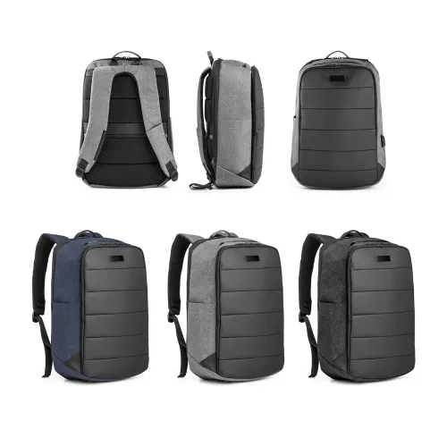 MUNIQUE. Mochila para notebook em 300D de alta densidade, com divisória para notebook 17 21 L-92322