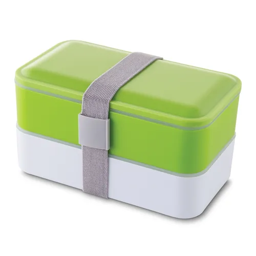 #Marmita Plástica com 2 Compartimentos e Talheres-13564-VD