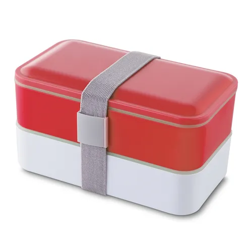 #Marmita Plástica com 2 Compartimentos e Talheres-13564-VM