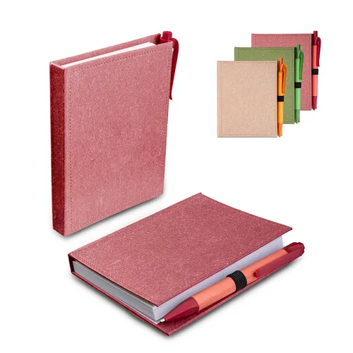 Mini Caderno A6 com caneta (13x11cm)-BL024