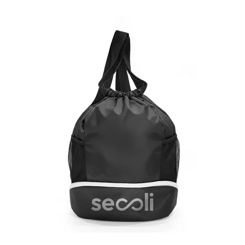 Mochila Esportiva Preta com Compartimento Inferior- MOC-9118