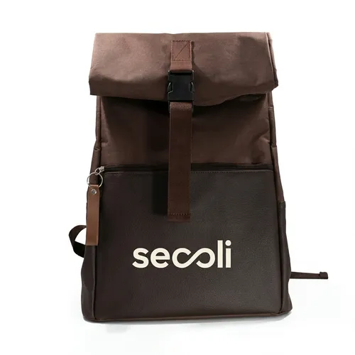Mochila Roll Top com Bolso Frontal-MOC-14717