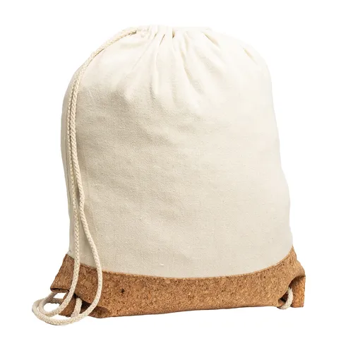 Mochila Saco de Lona e Cortiça-08078