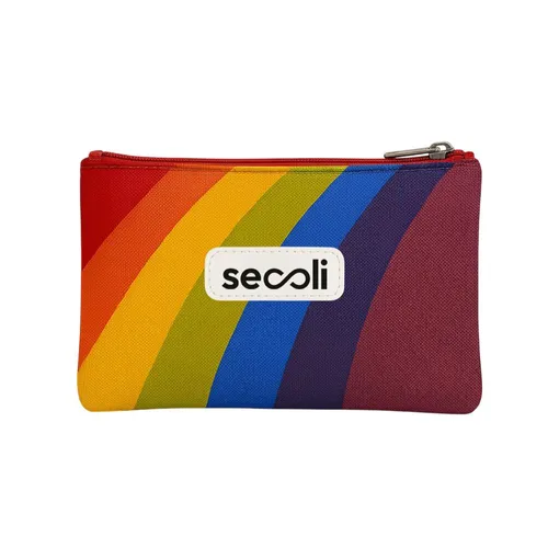 Necessaire personalizada arco íris com zíper-NES-4866