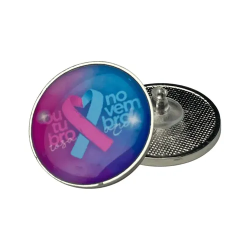 PIN Resinado 26mm, com fecho em silicone-PIN11