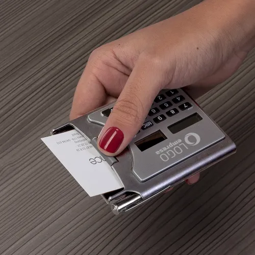 Calculadora Plástica Porta Cartão-P@03919