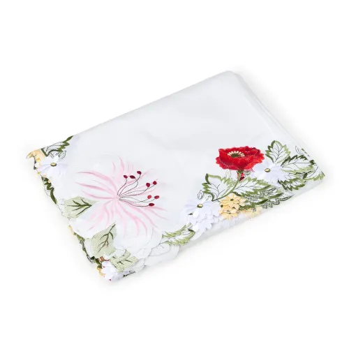 Toalha de Mesa Retangular-P@07021F-BCO