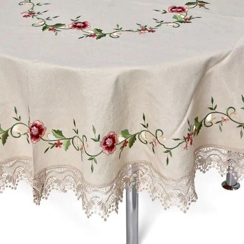 Toalha de Mesa Redonda-P$07022D