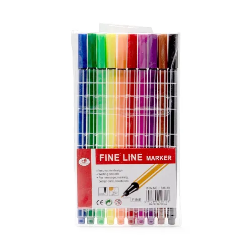Kit Canetinhas Traço Fino 10 cores-P@1688-10-COL