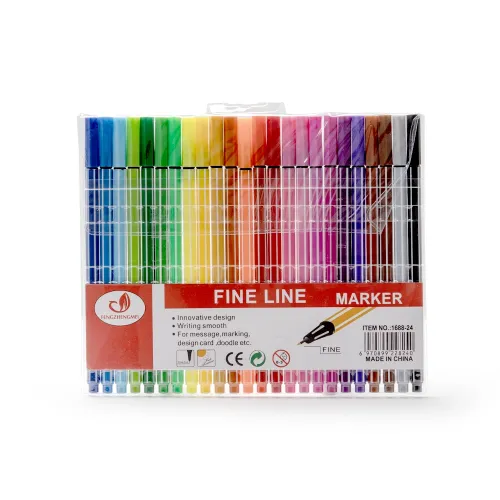 Kit Canetinhas Traço Fino 24 cores-P@1688-24-COL Kit Canetinhas Traço Fino 24 cores-P@1688-24-COL
