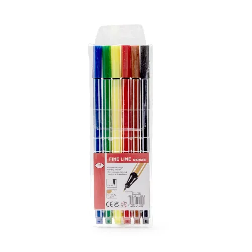Kit Canetinhas Traço Fino 6 cores-P@1688-6-COL