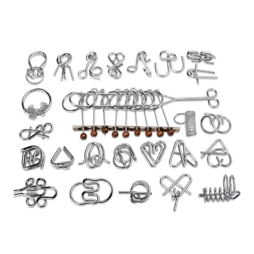 Kit Quebra-Cabeças Metal 25 Jogos-P$BRINQ59-MIS-MIS