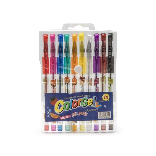 Kit Canetas Gel 10 cores-P@CB205-10-COL
