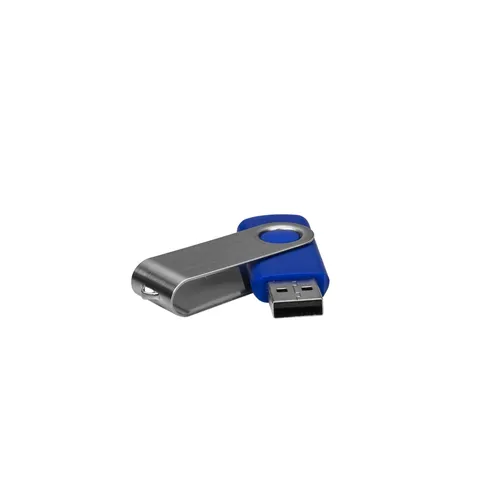 Pen Drive Giratório Metálico 4GB/8GB/16GB/32GB AZUL ESCURO-00016-SM 4GB/8GB/16GB/32GB-AZE