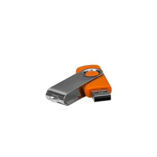 Pen Drive Giratório Metálico 4GB/8GB/16GB/32GB LARANJA-00016-SM 4GB/8GB/16GB/32GB-LAR