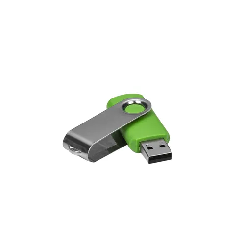 Pen Drive Giratório Metálico 4GB/8GB/16GB/32GB VERDE-00016-SM 4GB/8GB/16GB/32GB-VD