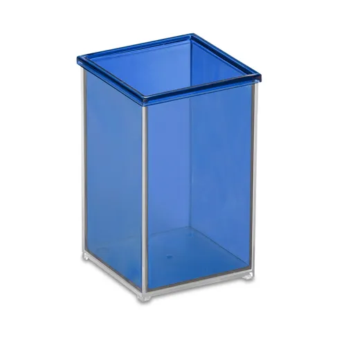 #Porta Caneta com Porta Foto-P@14213-AZU