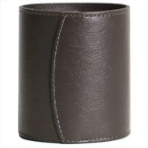 Porta Caneta, organizador em couro legítimo, redondo-AFK-77241551