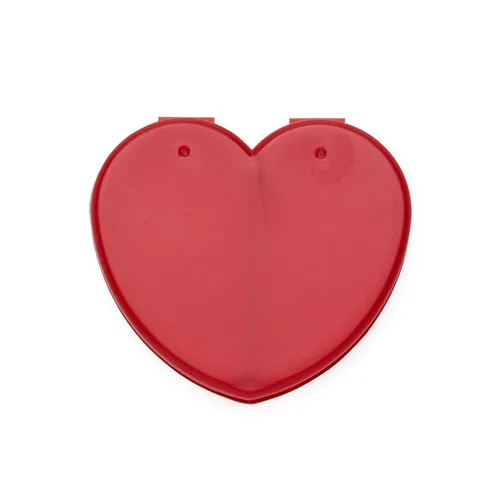 #Porta Comprimido Plástico de Coração-P@13733