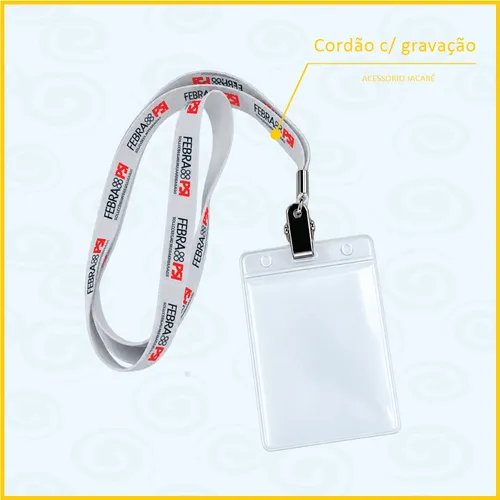 Porta Crachá ou Credencial para eventos.-UAU-0306